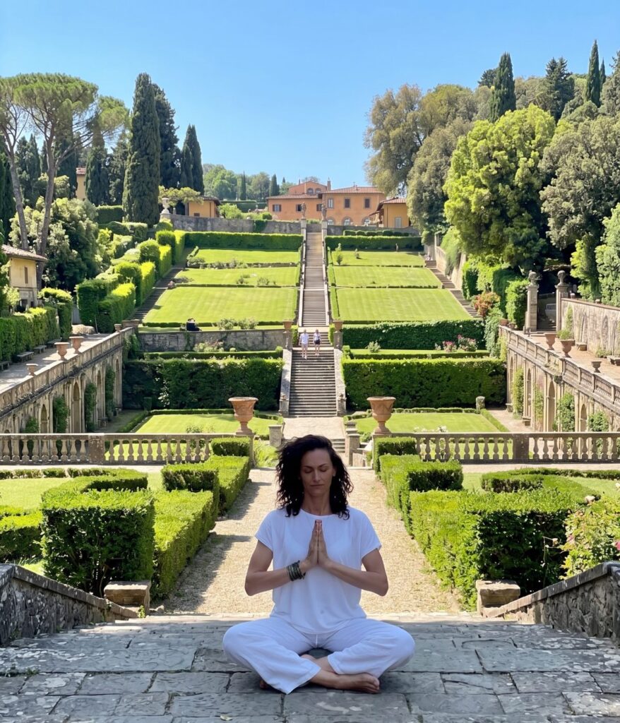 Illustrazione sulla respirazione e la mindfulness